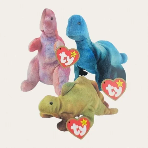 Single TY Dinosaur of Trio - Picture 1 of 8